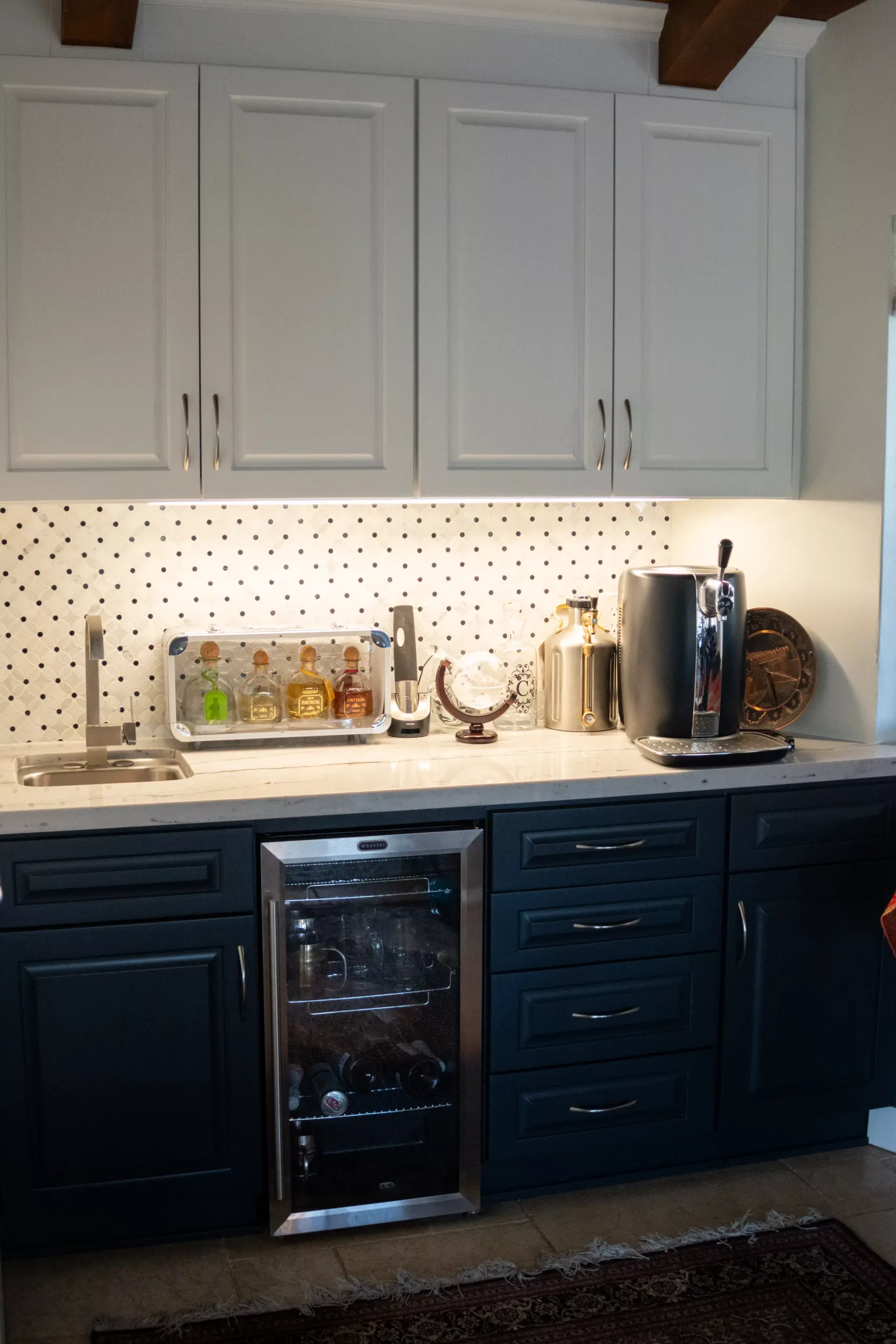 Two Tone Transitional Kitchen Remodel by J B Construction & Renovations project photo 3