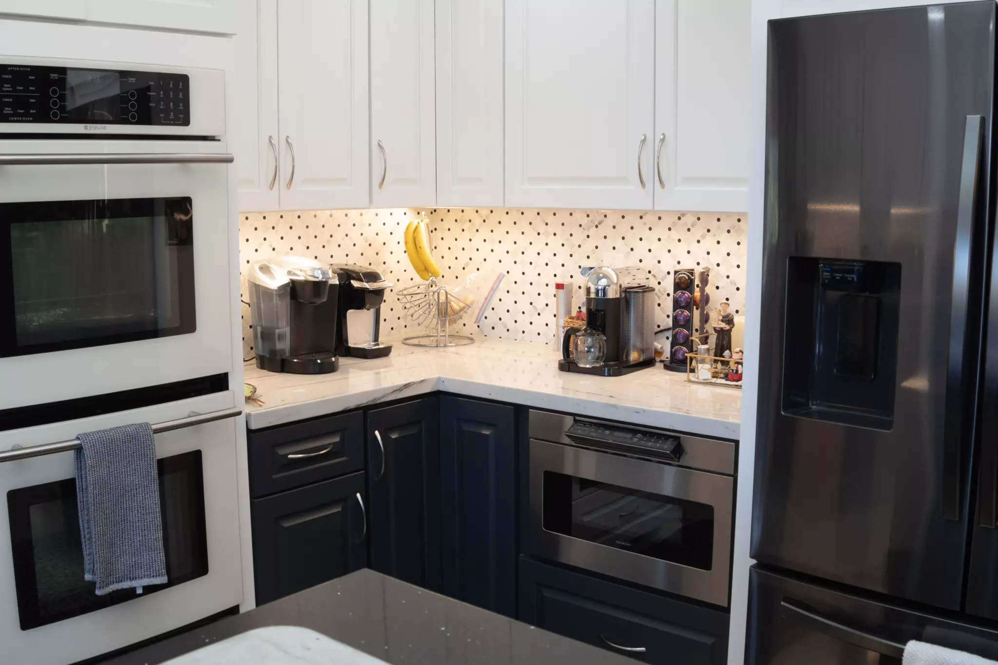 Two Tone Transitional Kitchen Remodel by J B Construction & Renovations project photo 4