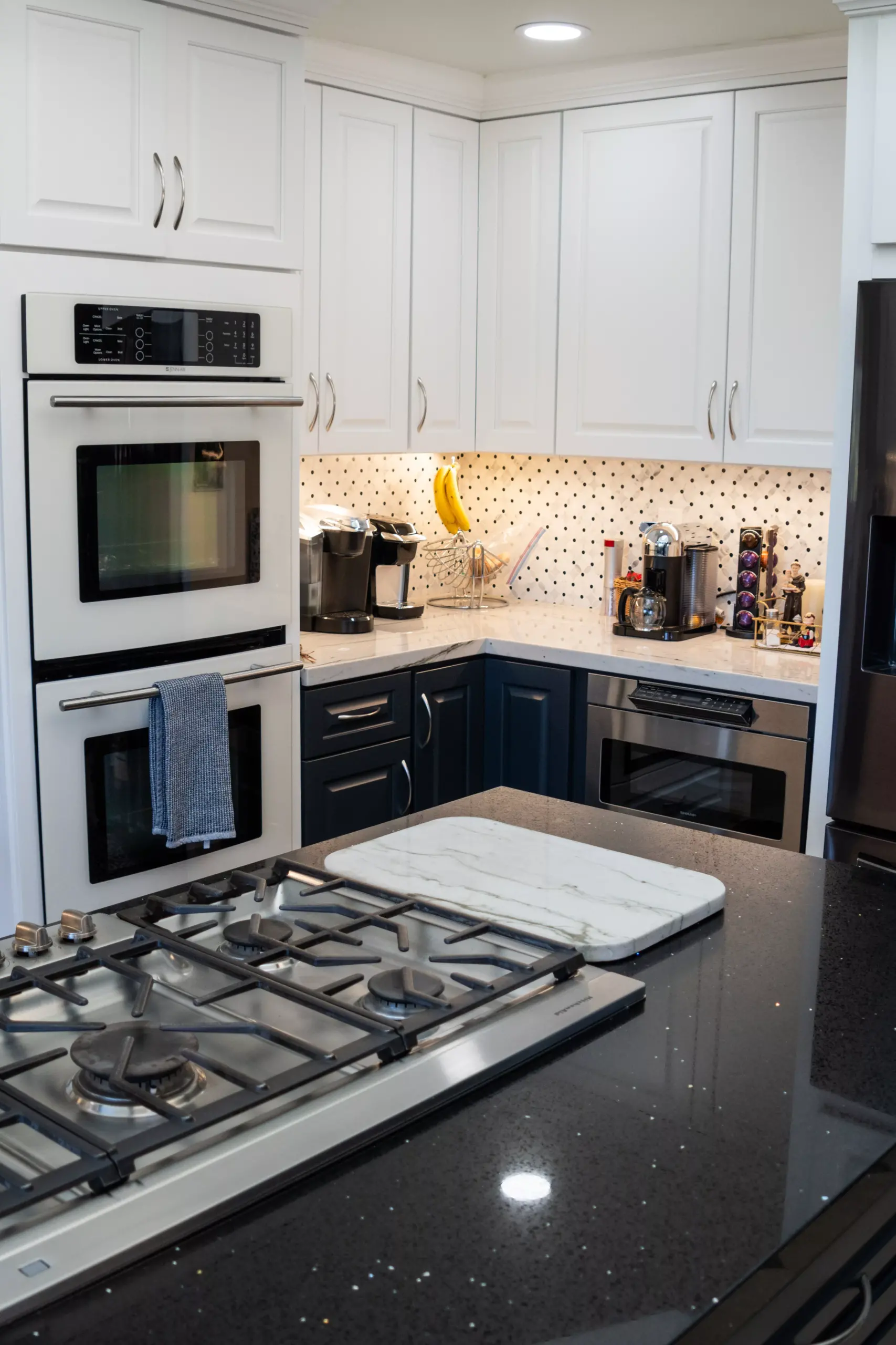 Two Tone Transitional Kitchen Remodel by J B Construction & Renovations project photo